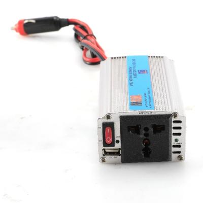 China 1X15A/2X20A 100watt 12 volt 220 volt mini portable car power converter to 100w 12v micro ac inverter for car for sale