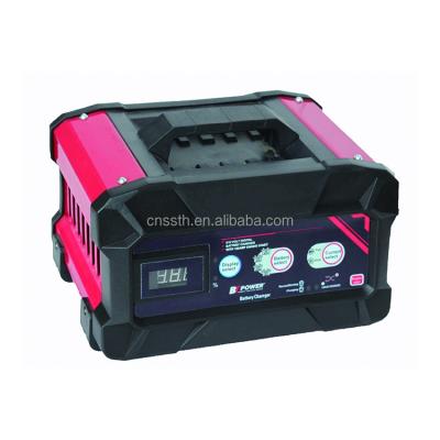 China New GS EMC CE 24volt 12volt China-chic 20A lead-acid battery chargers 12v 24v auto battery charger with 100A motor start for sale