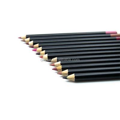 China Custom Waterproof Private Label No Logo No Label Lip Liner Wooden Waterproof Pencil for sale