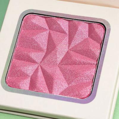 China Custom Logo Private Label Highlighter Blusher Cheek Contour Shimmer Sunscreen Pressed Plain Blush Palette for sale