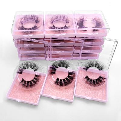 China Russian Natural 3d False Fluffy Glue Free 25mm Mink False Magnetic Eyelash Halloween Wholesale Private Label Vegan Crisscross Eyelashes for sale