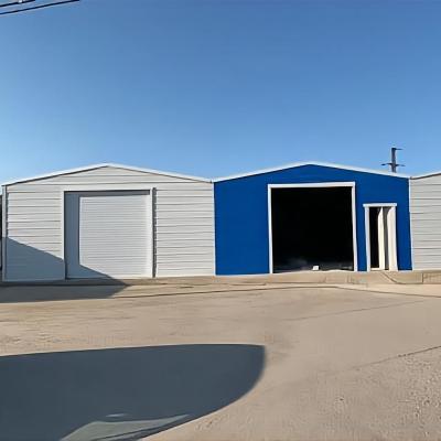 China Steel Workshop Customized Steel Structure Garage Prefab Lightweight Metal Carport for sale