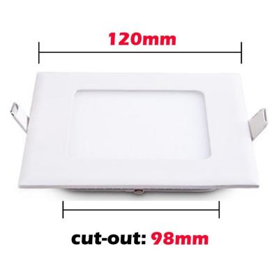 Chine Lumière plate enfoncée de panneau de plafond de la taille 12W du voyant de place de LED 120mm à vendre