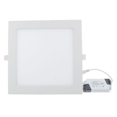 China Warm White 18 Watt Square LED Panel Light 120 Degree Recessed Lighting Fixture Kit for sale