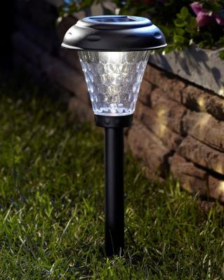 China Beautiful Reflection Solar LED Garden Lights With Plastic Stake Warm White for sale