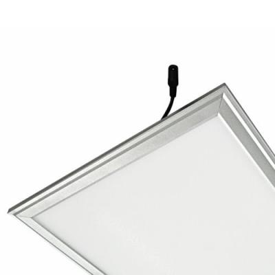 China Dimmable 0-10v 100-277V flat panel led ceiling light with White Frame for sale