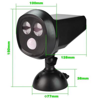 China Outside  Led Black solar motion sensor security light Warm White for sale