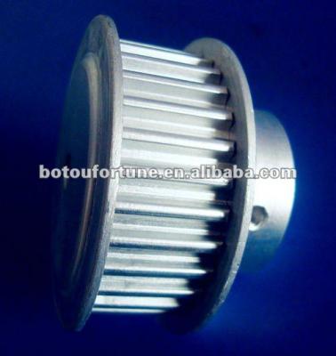 China Aluminum ALLOY 29 teeth T5 pulley taper bush belt pulley with 6mm hole for sale