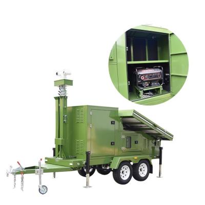 China Trailer Mobile Solar Military Generator For Lighting Telecom Surveillance HS4604-9E-N for sale