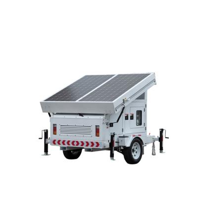 China Portable Off-Grid Power Plant Trailer Mounted Mobile Solar Generator HiPOWER340 for sale