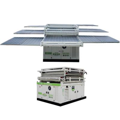 China Industrial / Commercial Hybrid Off Grid Solar Power Station With Diesel Generator With Rectifier And Inverter for sale