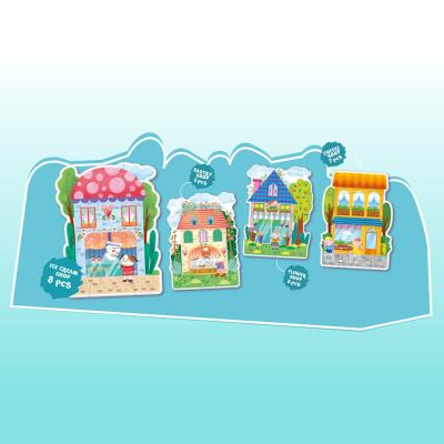 China Cartoon Toy Nosto FSC BSCI Certified Elephant Pieces My Sweet Shops Coloring Puzzle Set 6 in 1 for sale