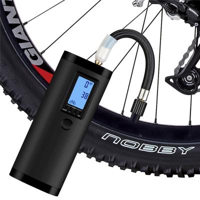 China NEWO Small Durable Handheld Battery Operated Bicycle Components And Chargeable Accessories Bicycle Pump With LED Light for sale