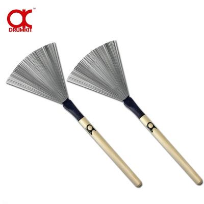 China Stainless Steel+maple Drumkit Instruments Jazz Drum Wood Brush of Stainless Steel Maple Wood Drumstick for sale