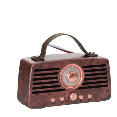 China No Wood Grain Wood Speaker High Quality Professional Manufacturing Retro Radio Speaker for sale