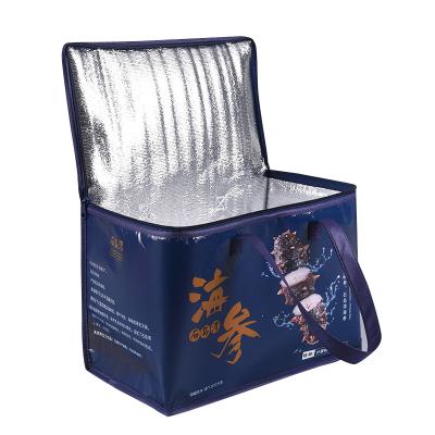 China Waterproof Custom Nonwoven Fabric Aluminum Foil Laminated Thermal Cooler Insulated Bags For Packaging for sale