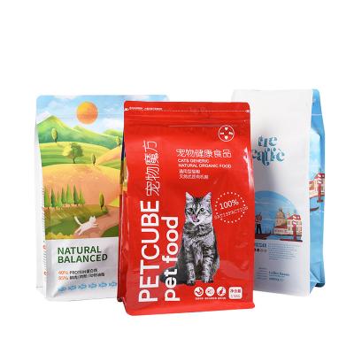 China Factory Supply Heat Sealable Printing Plastic Zipper Dog Food Bag for sale