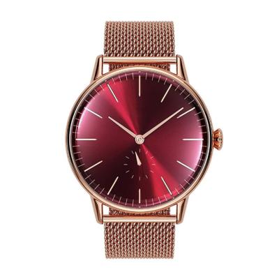 China Latest Water Resistant Women Watches Rose Gold Watch Ladies Mesh Strap High Quality Gold Watch For Women for sale