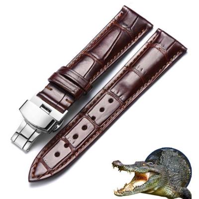 China Different Sizes Comfortable Wholesale Crocodile Leather Wristbands for sale