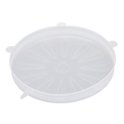 China 6 Pcs Vintage Lid Food Grade Silicone Reusable Adaptable Elastic Food Cover, Microwavable for sale