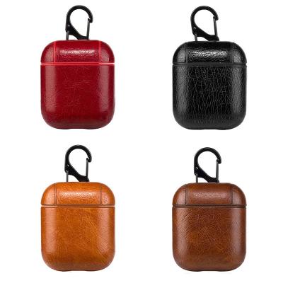 China Fashiontable 2019 new arrivals for airpods case luxury leather wireless earphone case from factory for sale