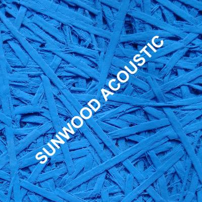 China Natural Fireproof Wood Chips Cement Sound Absorbing Acoustic Panel for sale