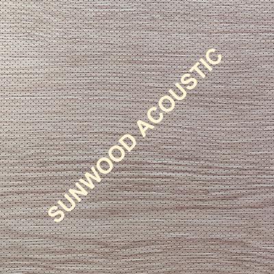 China Natural Wood Acoustic Veneer E1 Eco MDF Board With 0.5mm Micro Perforation for sale