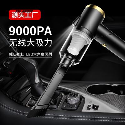 China Lightweight Rechargeable Car Vacuum Cleaner 9000Pa Cordless Vacuum For Car Home Cleaning Portable Handheld Auto Vacuum Cleaner To Mini USB for sale