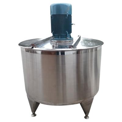 China 1000L 1500L liquid milk mixing tanks with cooling jacket for sale