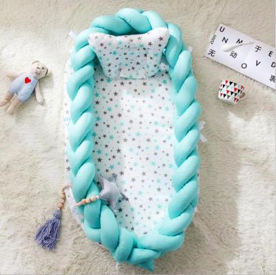 China 90*50cm Modern Travel Baby Nest Bed Portable Hutch Toddler Cotton Infant Crib For Newborn Children Bed for sale