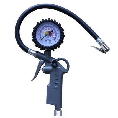 China Professional Portable Universal Inflation Gun Air Tire Inflating Gun with Pressure Gauge , Air Tools Inflation Gun for sale