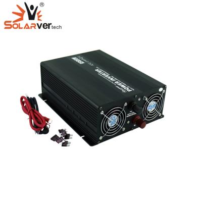 China 2000W 12V 24V 48V AC 110v 220v DC Modified Sine Wave Power Inverter 36.5*25.2*10.1cm for sale