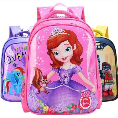 China 2022 anti-theft primary school bag luxury light reduce load polyester children's backpack for boys and girls for sale