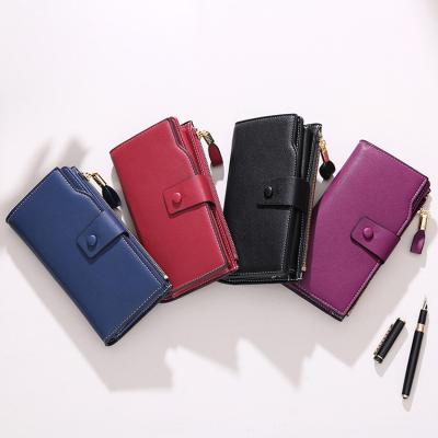 China 2021New RFID Design Multifunctional Handbag Fashion Style Fashion Purse Large Capacity PU Ladies European Wallet for sale