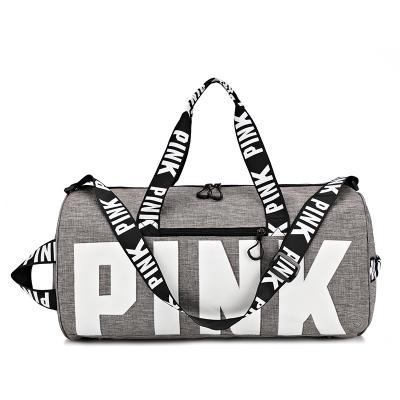 China 2022 Newest Fashion Design Large Multifunctional Handbag Luxury Double Shoulder Pink Logo Bag For Women for sale