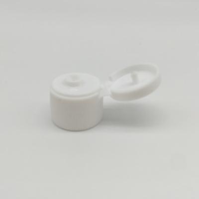 China Non Spill 24/410 White Plastic PP Flip Top Caps For Pet Hand Sanitizer Gel Bottles /plastic Disc Cap for sale