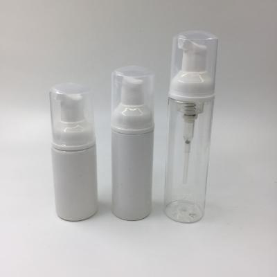 China Non Spill Yuyao Factory 30ml 50ml White Hand Sanitizer Empty Bottle With Foaming Pump / Foam Pump Packing for sale