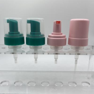 China Non Spill Factory Yuyao 42/410 Green Color Recycle Plastic PP Hand Soap Foamer Pump Dispenser for sale