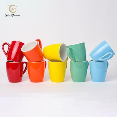 China Viable Classic 10oz 300ml Mug Tea Cup Coffee Mug Colorful Ceramic Milk Mug for sale