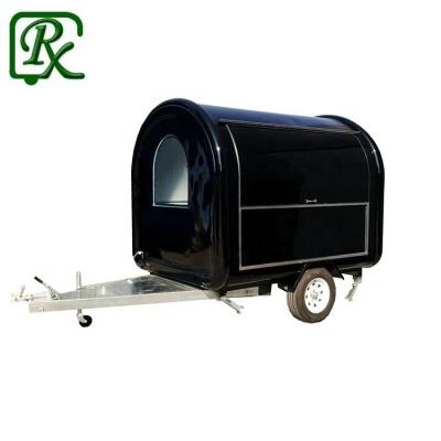 China Vegetable Processing Plant Round Hot Dog Cart Food Trailer Australian for sale