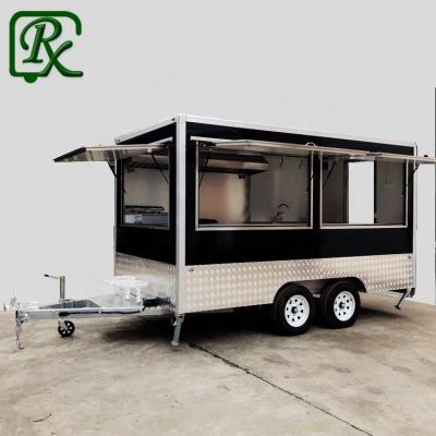 China Vegetable Processing Factory Used Kitchen Para Food Truck Trailers Sale L385*w210*h210cm for sale