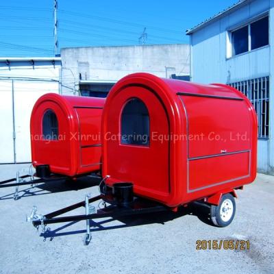 China hot dog cart/mobile food trailer cart with big wheels for sale the hot dog cart/mobile food trailer cart with big wheels for sale XR-FC220 D for sale