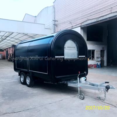 China Caravan Fast Food Coffee Vending Cart Van Cart Fast Food Coffee Vending Cart Cart for sale