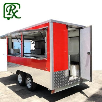 China High Quality Mobile Vegetable Processing Factory Fast Food Carts Concession Food Trailer With Full Kitchen Equipments for sale