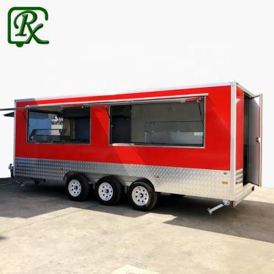 China Mobile Vegetable and Bakery Food Processing Plant Food Trucks Salad Kitchen Concession Trailer for sale