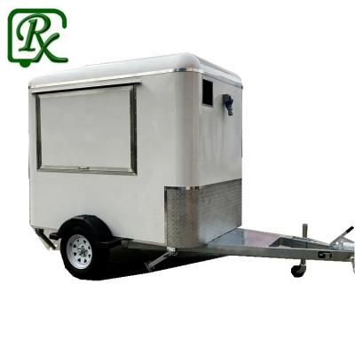 China New type mobile Mini Food Trailer Truck Van vegetable processing plant with equipment for sale L250*w180*h205cm prepare and sell foods for sale