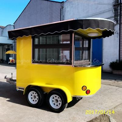 China Hot Electric Soft Ice Cream Serving Cart Electric Soft Stand Vending Service Vending Ice Cream Cart for sale