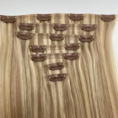 China New Type Natural Wave Bargain Price Custom Styling Exquisite Color Extensions PU Clip-in Hair for sale