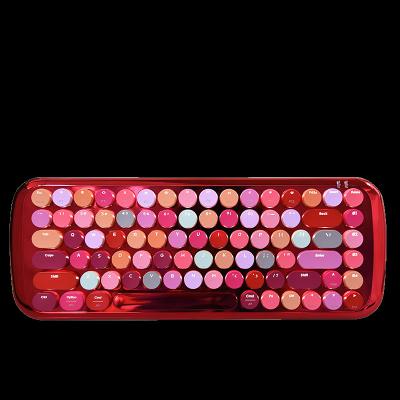 China 84 Mechanical Green Axis Dual Mode Mechanical Green Keypad Numeric Keypad 2.4g Wireless Charging Key Multifunction Keypad Lipstick Keyboard for sale