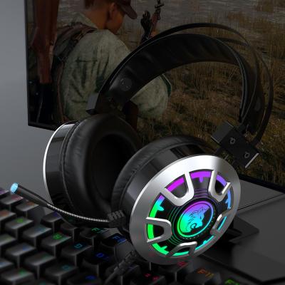 China Wholesale Esports Gaming Earphone Foreign Trade Computer Headset 3.5 Usb Headset Home Luminous Internet Cafe With A Microphone for sale